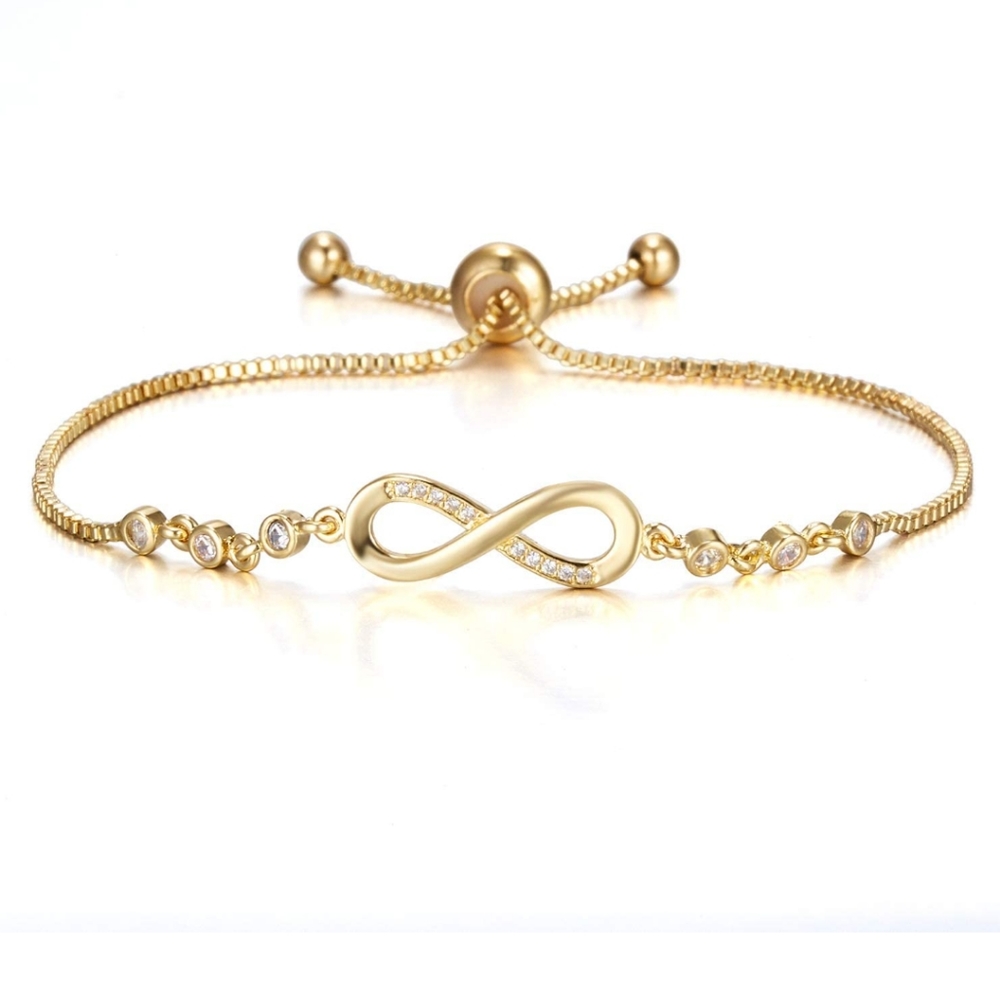 18kgp Infinity love bracelet